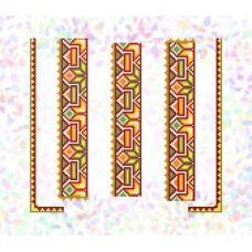 Водорастворимый флизелин для вышивки бисером или нитками "Гуцульский орнамент" (Схема или набор)